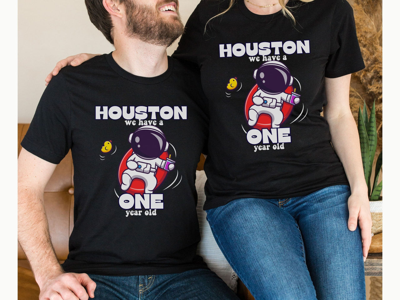 Astronaut Chilling - Houston We Have a One Year Old Theme