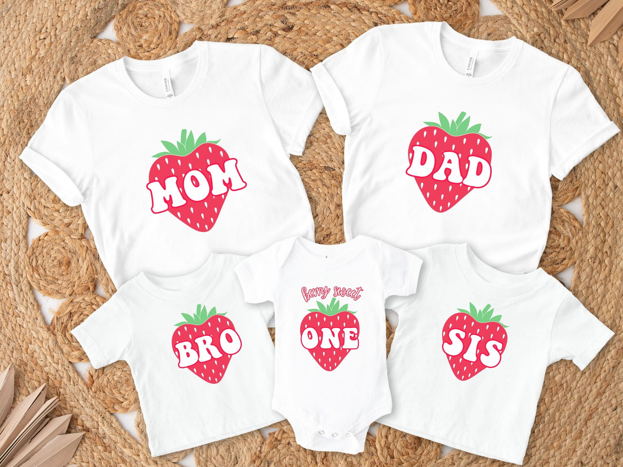Berry 1st Birthday Tee - Family Matching Strawberry Shirts