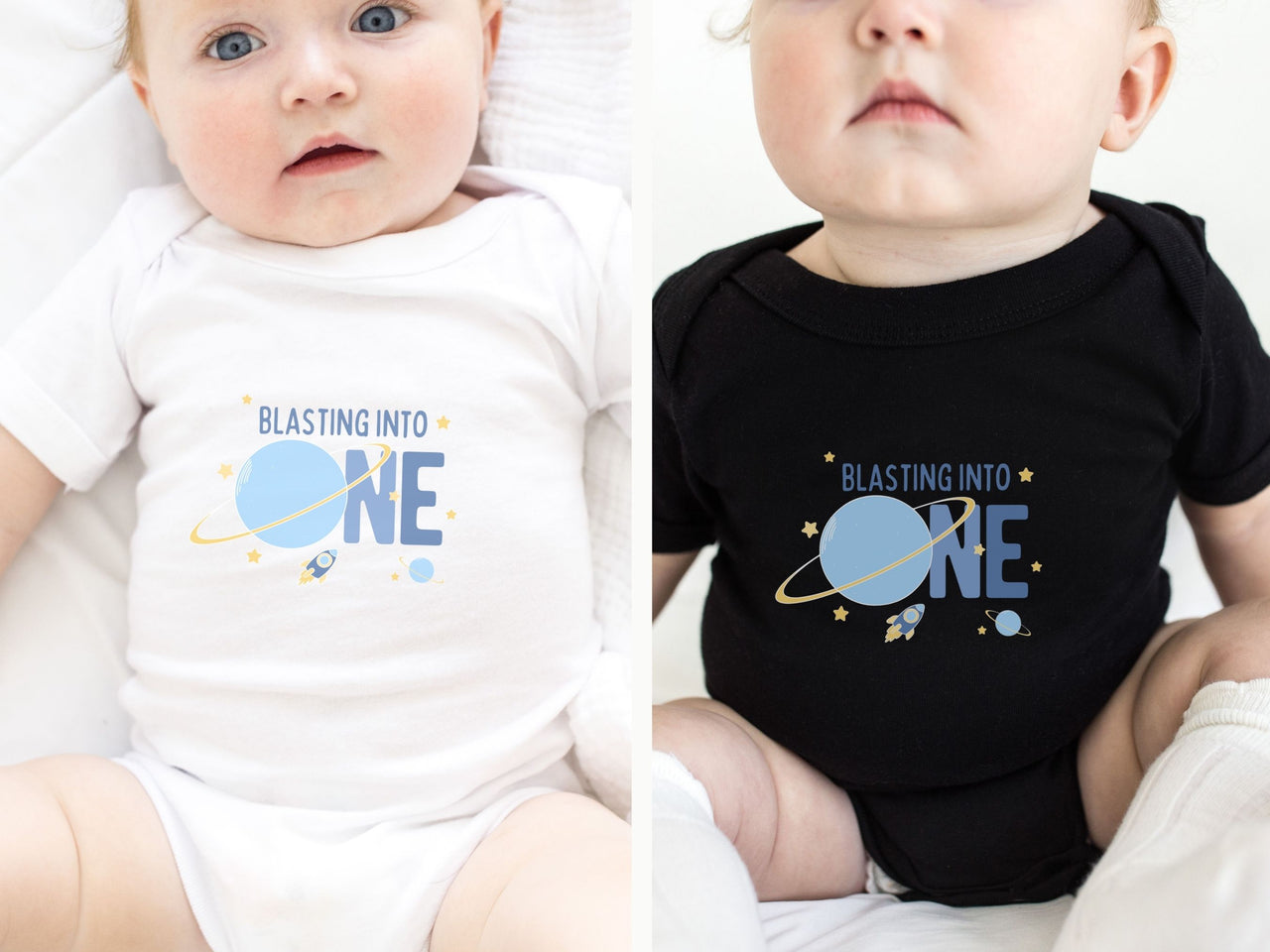 Planet Pocket Design – Space 1st Birthday Tee