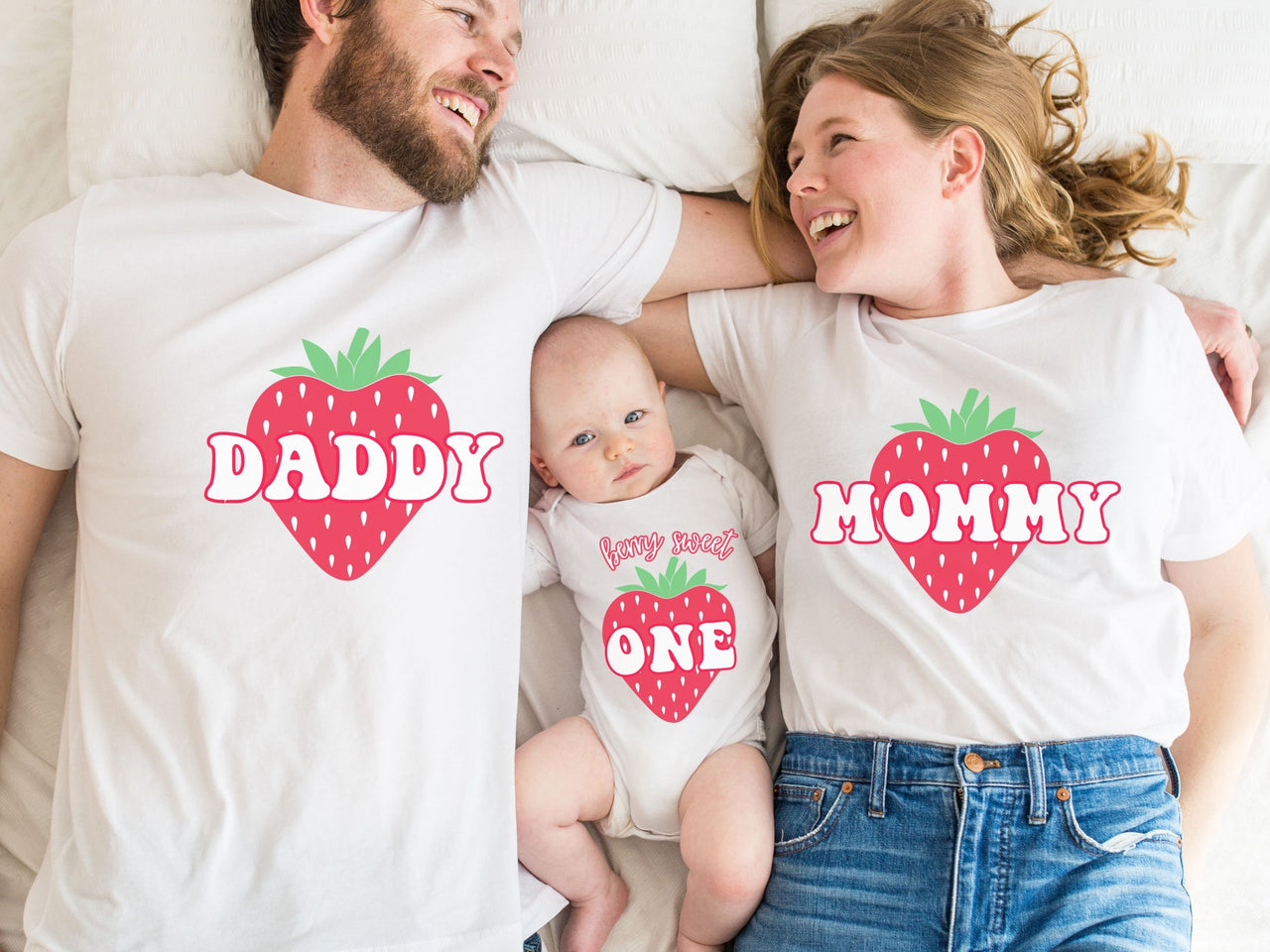 Berry 1st Birthday Tee - Family Matching Strawberry Shirts