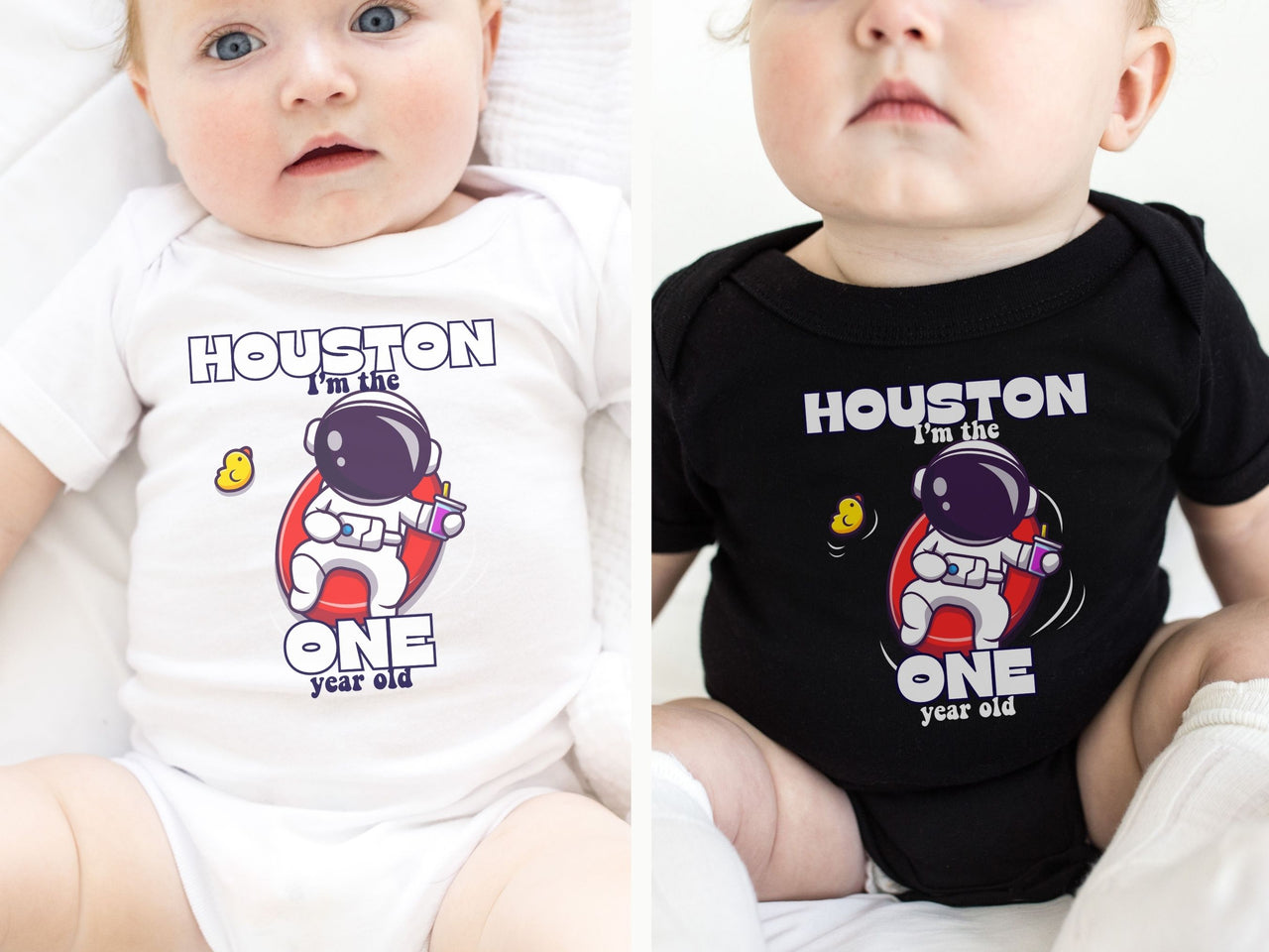 Astronaut Chilling - Houston We Have a One Year Old Theme