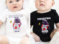 Astronaut Chilling - Houston We Have a One Year Old Theme