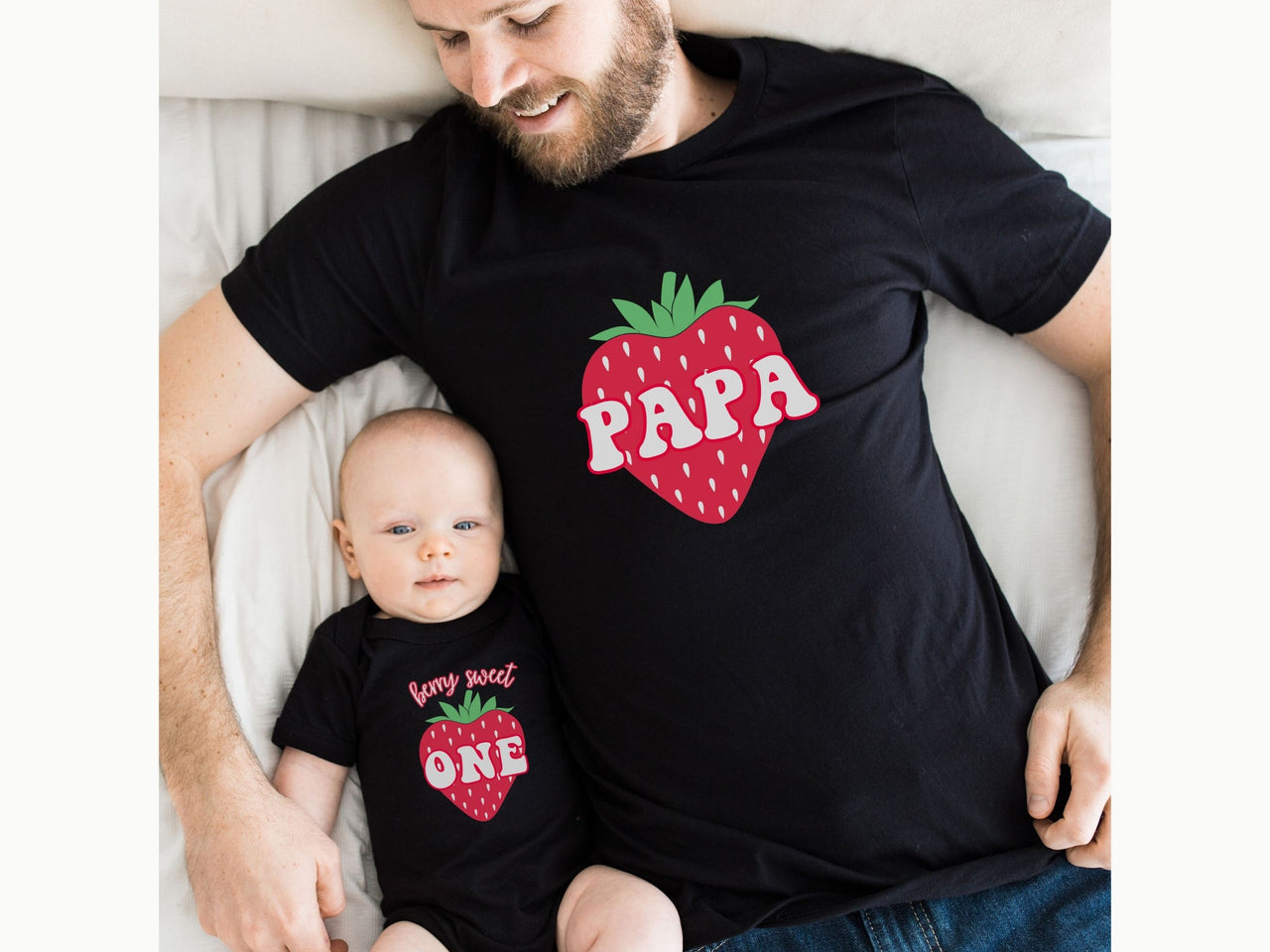 Berry 1st Birthday Tee - Family Matching Strawberry Shirts
