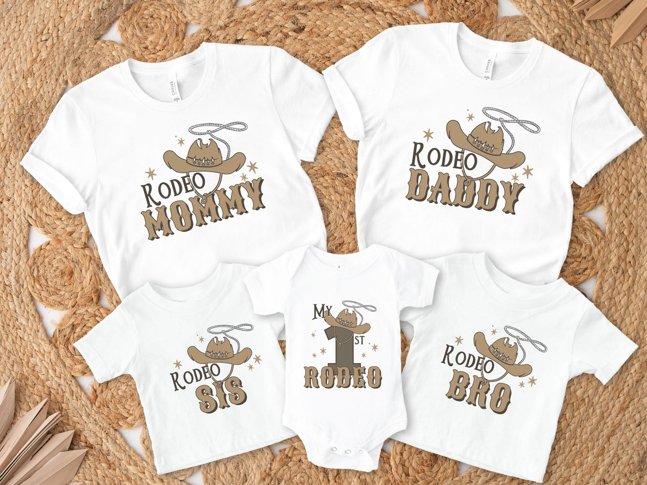Cowboy Hat with Lasso Tees - My First Rodeo
