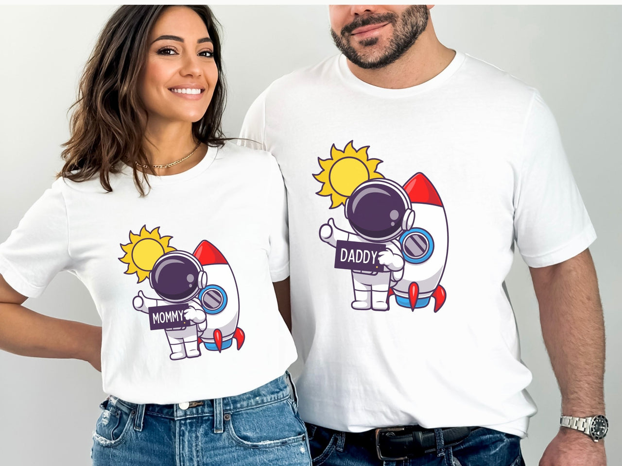 Personalized First Trip Around The Sun - Space Suit Rocket Tee