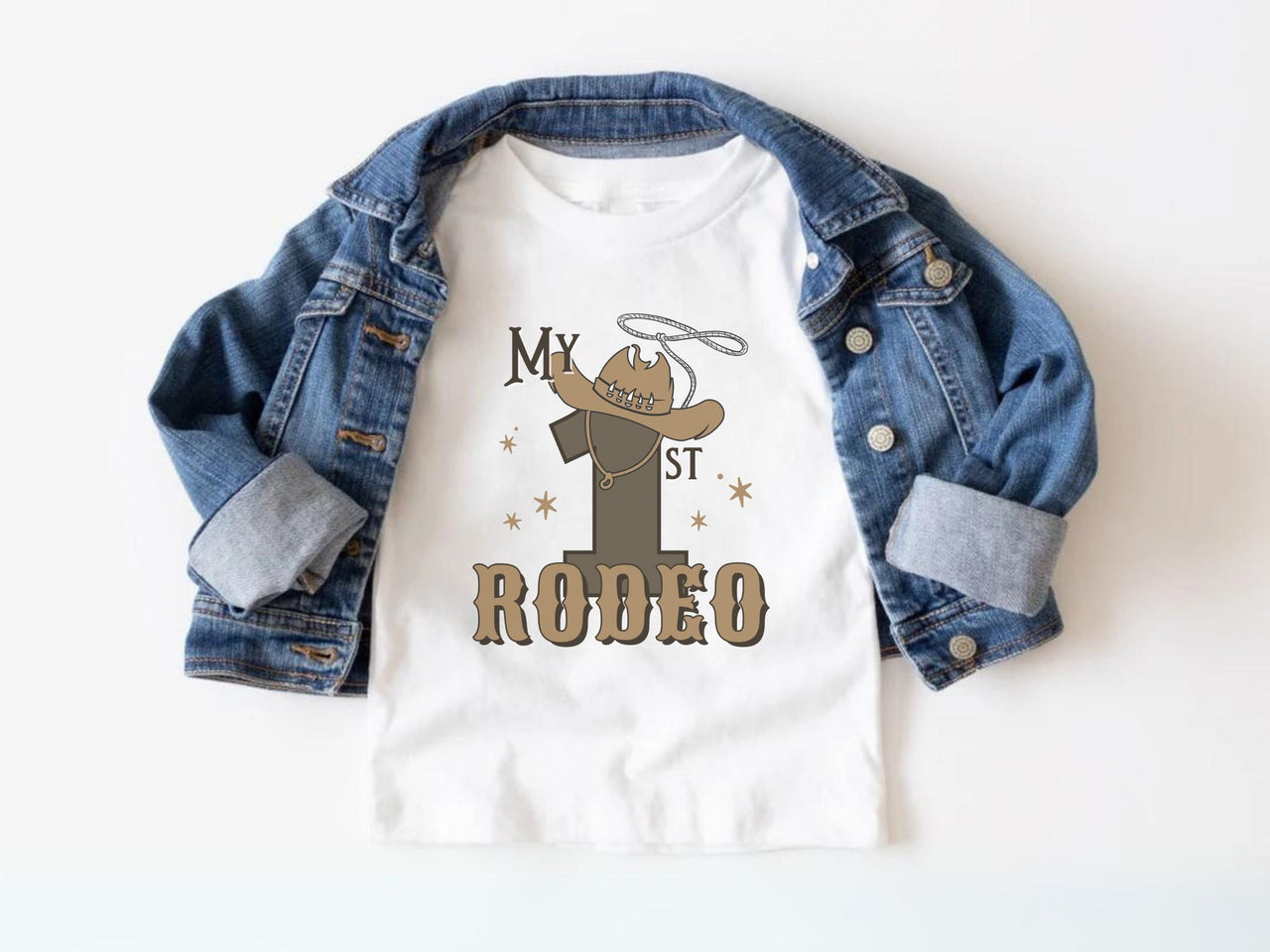 Cowboy Hat with Lasso Tees - My First Rodeo