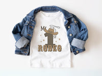 Cowboy Hat with Lasso Tees - My First Rodeo