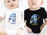 Personalized Moon Crater Birthday Shirt