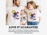 Personalized First Trip Around The Sun - Space Suit Rocket Tee